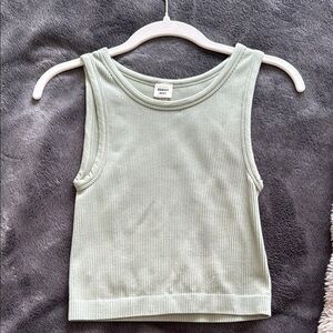 Mint Green Ribbed Tank Top